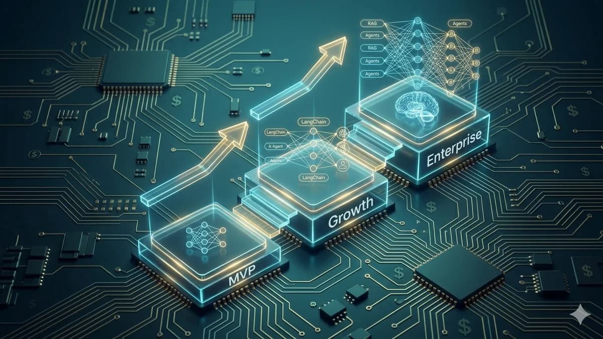 AI app development cost breakdown from MVP to enterprise scale 2026