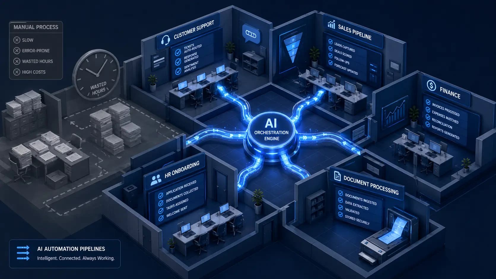 How to automate business workflows with AI in 2026