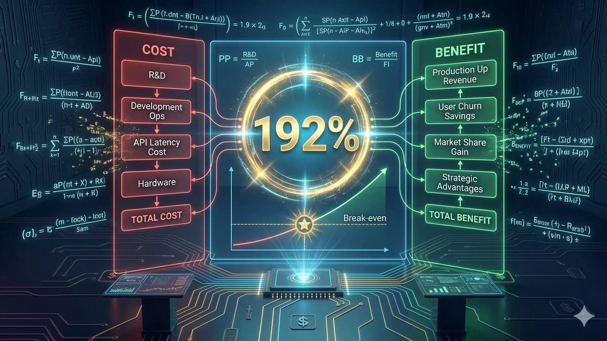 AI development ROI — calculate before commissioning any code (2026)