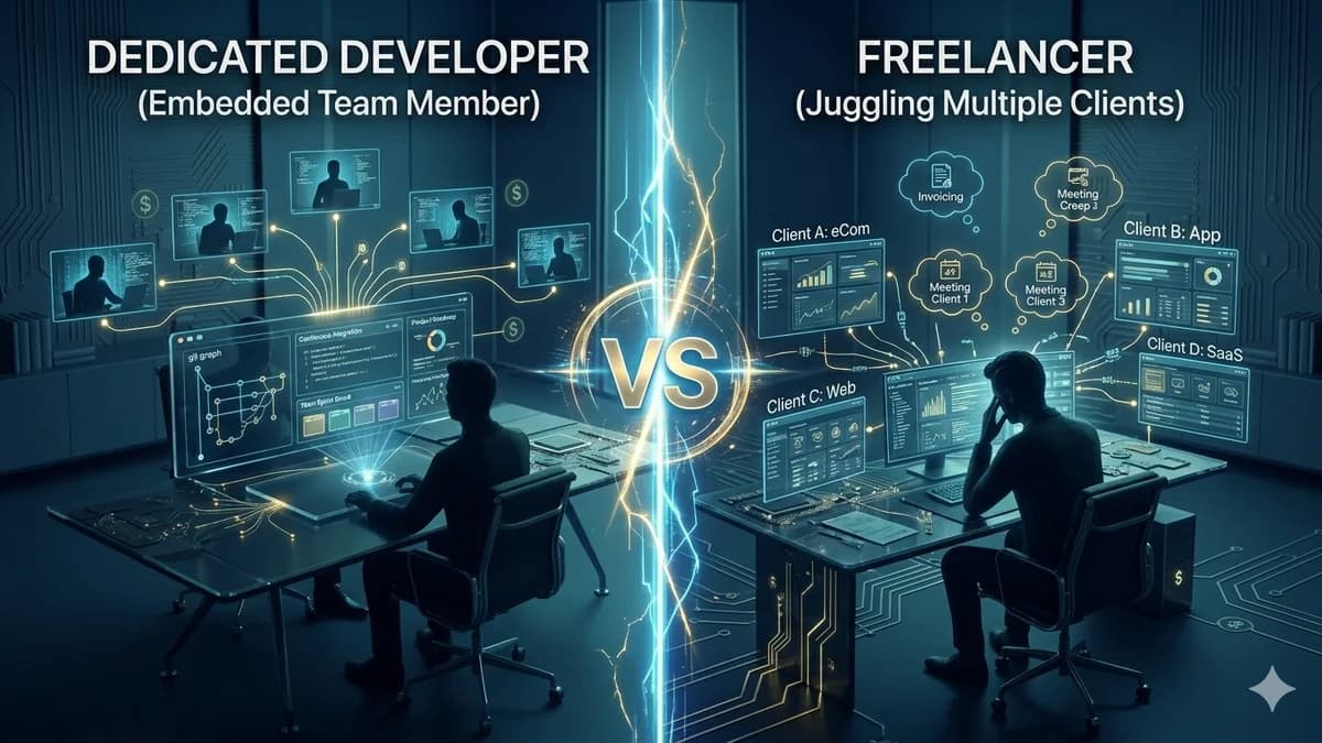 Dedicated AI Developer vs Freelancer Comparison