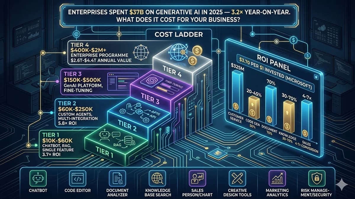 Generative AI Development Services: What They Cost, What ROI to Expect, and What They Can Do for Your Business