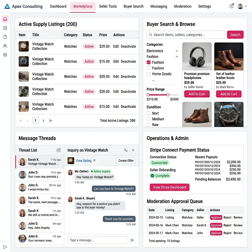 Confidential — UK-based marketplace startup